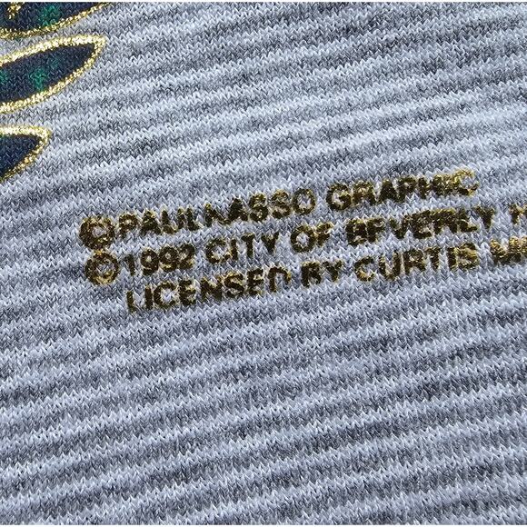 Vintage 1992 Beverly Hills Rodeo Drive T Shirt Belton Size Medium Single Stitch - Picture 3 of 7